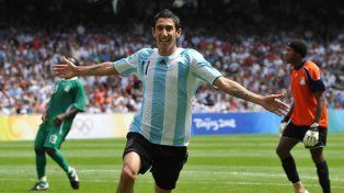 Ángel Di María marcó un golazo de emboquillada para que Argentina sea oro en los Juegos Olímpicos de Beijing 2008.