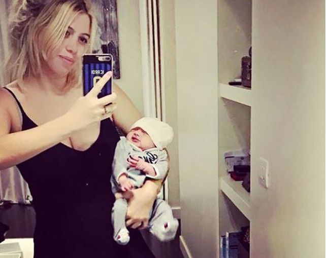 Wanda sorprendió con su delgada figura a menos de una semana de dar a luz a Isabella