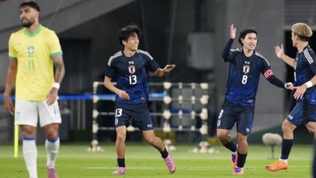 Japón sorprendió y le dio vuelta un partidazo a Brasil