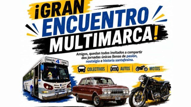 El 28° Encuentro Multimarcas se llevará a cabo este sábado 10 y domingo 11 de octubre en el predio de la Basílica de Guadalupe
