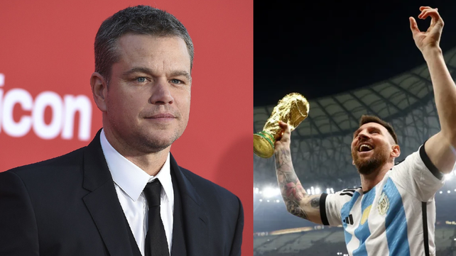 Matt Damon expresó su admiración por Liones Messi&nbsp;