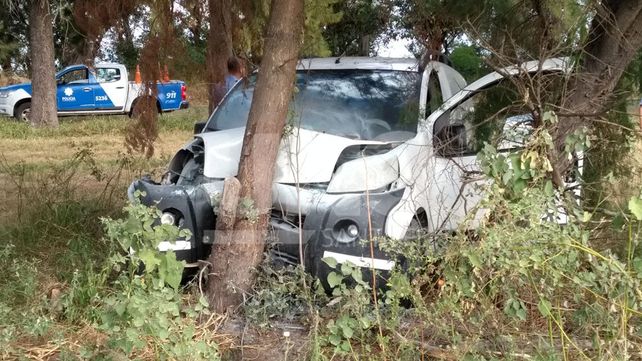 Ruta provincial 1: tuvo un infarto, chocó y murió