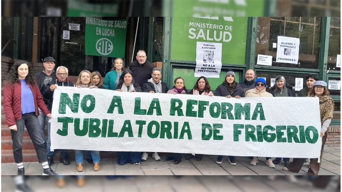 ATE protestó frente a Salud contra la reforma previsional