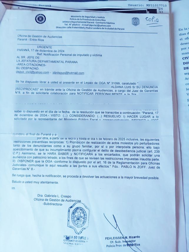 Borde costero de Paraná: una familia denuncia amenazas y ataques para que desalojen
