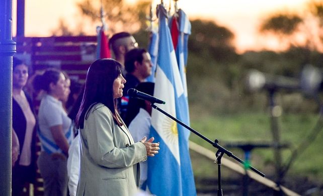 La vicegobernadora Alicia Aluani encabezó el acto de homenaje por el aniversario de la comunidad de El Cimarrón