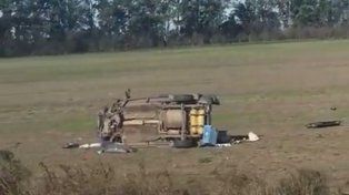 Chocó en la ruta 18 y fue en helicóptero sanitario al Heca: está grave