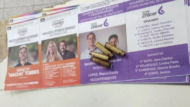 Fuerte amenaza sacude las elecciones en Chubut: encontraron cuatro balas en una boleta de la oposición&nbsp;