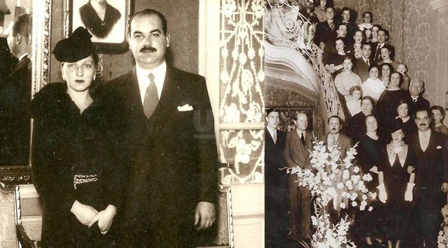 Clelia Molina junto a Domingo Esquivel