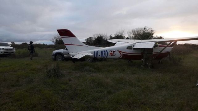 Avión recuperado de los narcos. La aeronave ya fue entregada a la Policía de Entre Ríos.