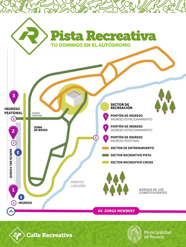 Desde el domingo el autódromo Juan M. Fangio se suma a la Calle Recreativa