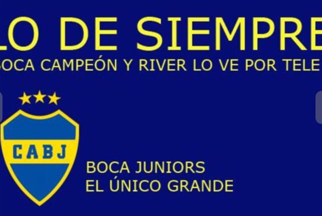 Los afiches gastando a Racing