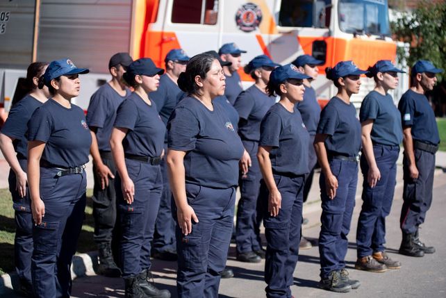 Timbúes celebró el primer año de actividad de Bomberos Voluntarios