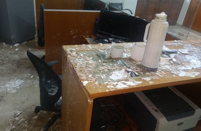 Imágenes de cómo quedó Casa de Gobierno en Santa Fe