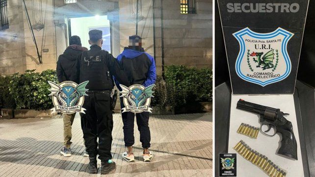 Los detenidos luego de la persecución policial