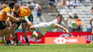 El rosarino Pedro De Haro hizo su debut con la camiseta de Los Pumas 7´s en Sudáfrica.