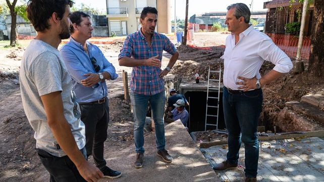 Paraná: continúa obra de desagües pluviales en calle Galarza