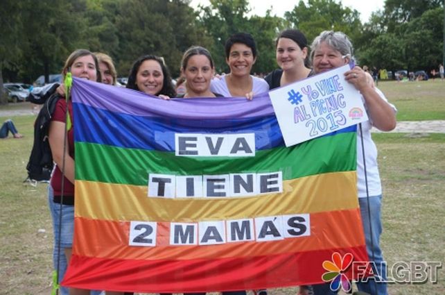 unidas. El colectivo Eva tiene dos mamás surgió hace unos años