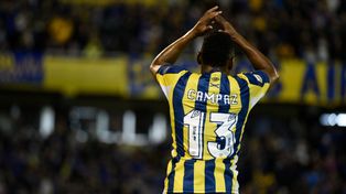 El 13 del Bicho. Campaz festejó un gol por primera vez con la camiseta de Central.