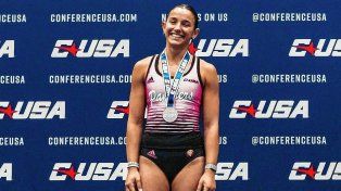 &nbsp;La santafesina Luciana Gómez Iriondo, subcampeona en garrocha en Estados Unidos.