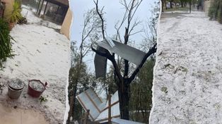 Granizo de gran tamaño, fuertes ráfagas e importantes destrozos: el temporal golpeó a varias localidades de Santa Fe
