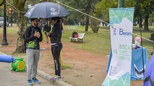 En Paraná la lluvia complicó las actividades que se realizaron al aire libre. Foto UNO Mateo Oviedo.&nbsp;