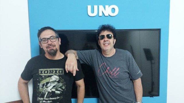 Matías Lencina y Sergio Musich en la redacción de UNO