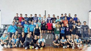 Los seleccionados mayor masculino y femenino de Tchoukball entrenaron en Concordia.