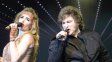 Javier Milei en el escenario de Fátima Florez