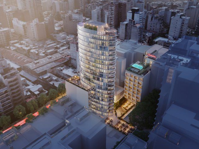 El proyecto que se construye sobre calle San Lorenzo.