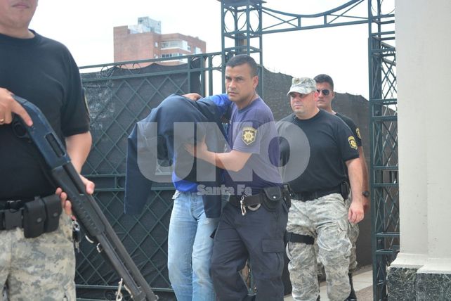 Imputado. Feruglio saliendo de tribunales el día de la audiencia imputativa.&nbsp;