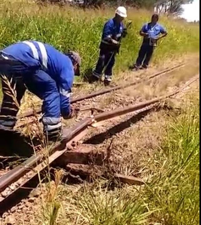 En San Justo el calor levantó las vías del ferrocarril