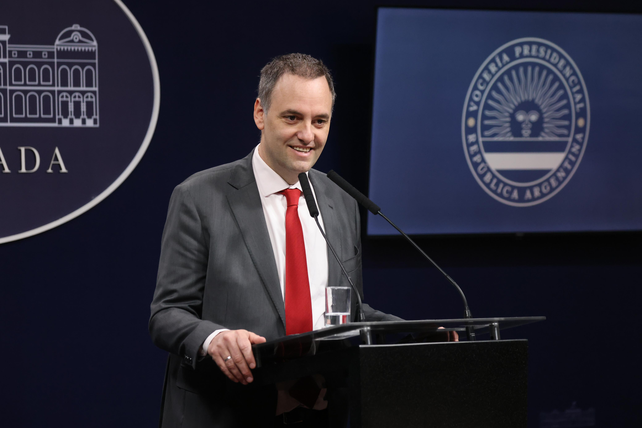 El vocero presidencial Manuel Adorni.