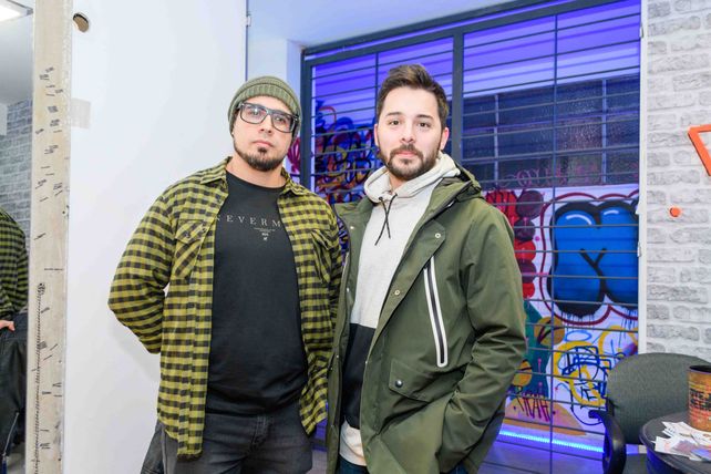 Elías Bourda y Guido Leal