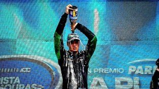 Iñaki Arrías y su primera victoria en la categoría.