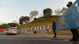 Los inspectores en la costanera baja.&nbsp;