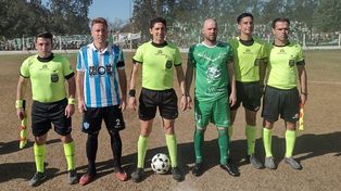 La &nbsp;previa. Los capitanes y la cuaterna arbitral.