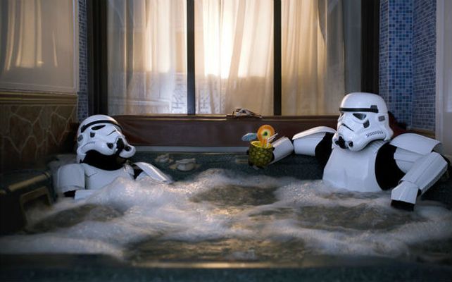 La vida cotidiana de un Stormtrooper interpretada por un artista español.