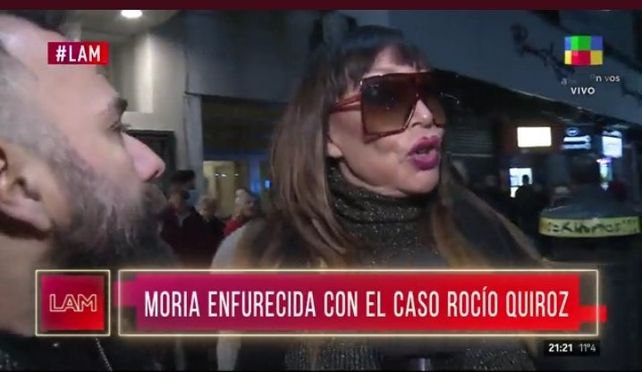 Moria no ocultó su malestar cuando le preguntaron sobre el caso Rocío Quiroz