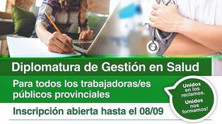 Inscripción abierta a la 6ta. Cohorte de la Diplomatura en Gestión en Salud