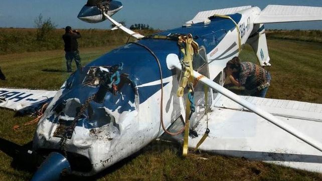 No llegó. El Cessna 182 iba a Paraguay para el transporte de droga