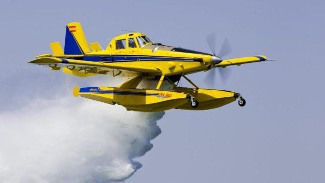 El avión hidrante adquirido por el gobierno de Santa Fe