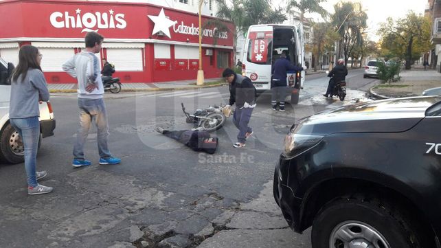 El accidente ocurrió Maipú y MarcialCandioti