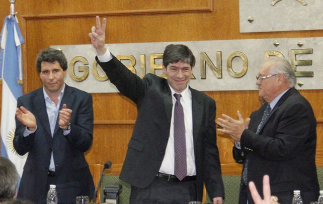 Lealtad. Abal Medina llevó un mensaje de Cristina a familiares de Gioja.