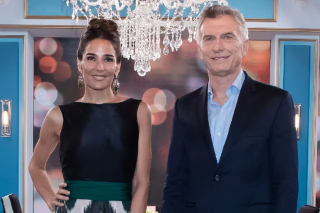 Juana Viale y Mauricio Macri en Almorzando con Juana