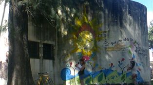 Artistas plásticos y urbanos de Santa Fe realizaron murales en el hospital Mira y López