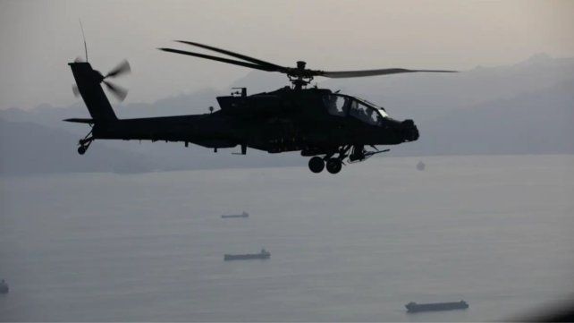 Medio Oriente: un helicóptero militar de Estados Unidos se estrelló en las cercanías del Estrecho de Ormuz