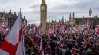 Una multitud de ultraderecha marchó en Londres contrala inmigración musulmana