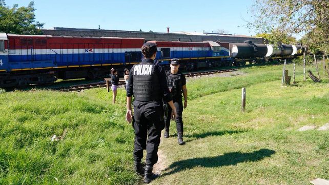 La Policía en el lugar del accidente