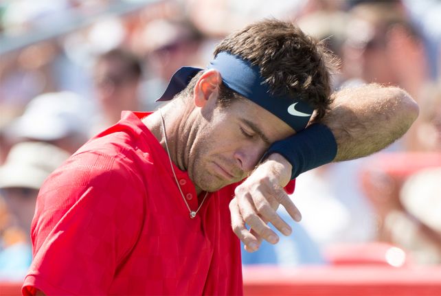 Eliminado. Del Potro fue sorprendido por el juvenil Shapovalov y quedó afuera en Montreal.