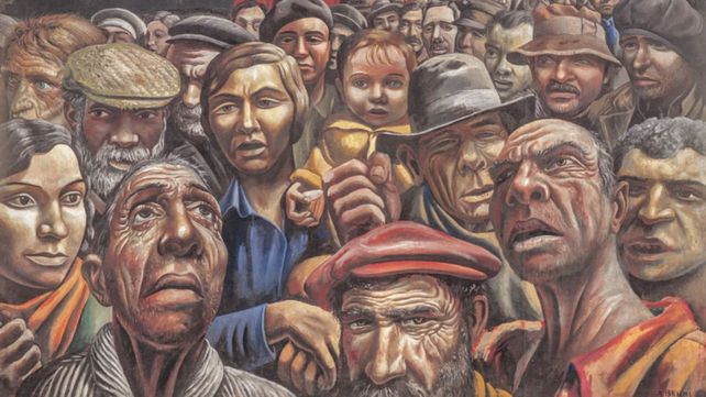 Manifestación es una de las obras más emblemáticas de Antonio Berni.